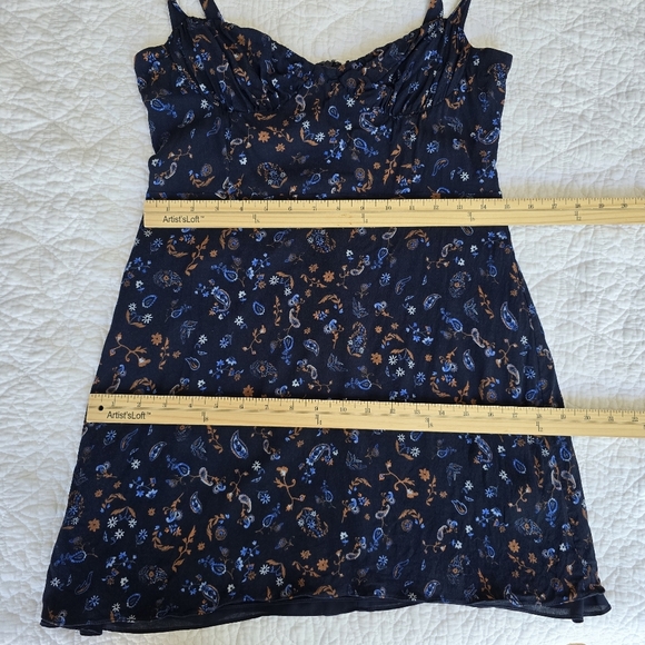 Wilfred Blue Cammy Mini Floral Dress - Picture 15 of 15